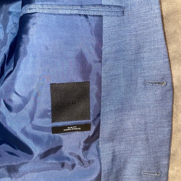 Blue-silver sports coat from H&M - Picture 5 of 6
